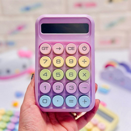 ماشین حساب فانتزی مدل مینیمال طرح رنگی رنگی