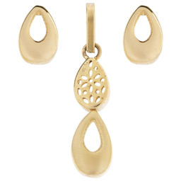 نیم ست طلا 18 عیار زنانه الن نار مدل 0100