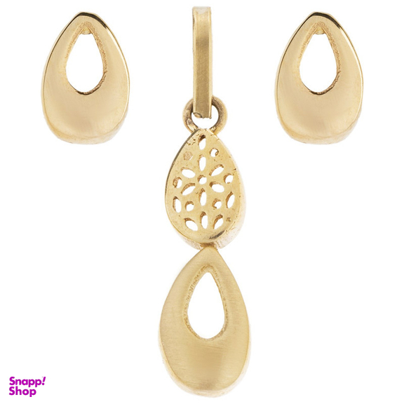 نیم ست طلا 18 عیار زنانه الن نار مدل 0100