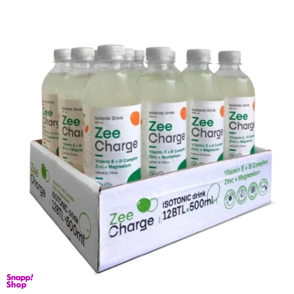 نوشیدنی ورزشی ایزوتونیک زی شارژ طعم سیتروس و لیمو حجم 500 میلی لیتر بسته 12 عددی