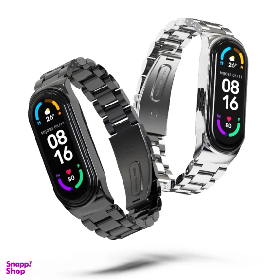 مچ بند هوشمند شیائومی مدل Mi band 7 به همراه بند فلزی