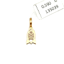 آویز طلا 18 عیار پسرانه مدل موشک کد 135039