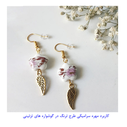 مهره گوشواره طرح گل بسته 100 عددی