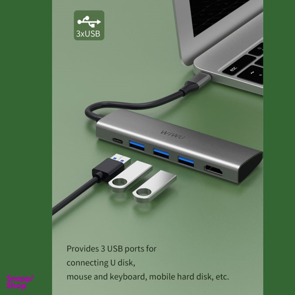 هاب 5 پورت Type-C ویوو مدل Alpha 531H