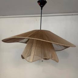 لوستر نورهام مدل مکرومه کنفی دو تکه دفرمه