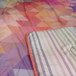 لحاف یک نفره 5 تکه مدل رنگین کمان 2 کد 16010