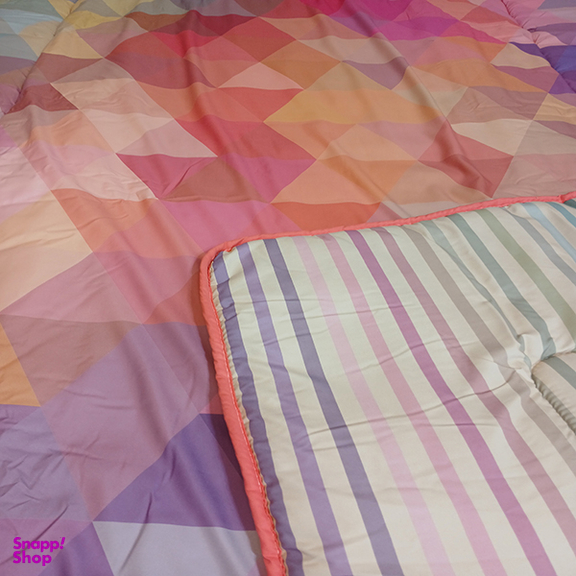 لحاف یک نفره 5 تکه مدل رنگین کمان 2 کد 16010