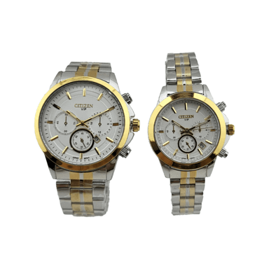 ست ساعت مچی عقربه ای زنانه و مردانه سیتیزن مدل 6750E-S