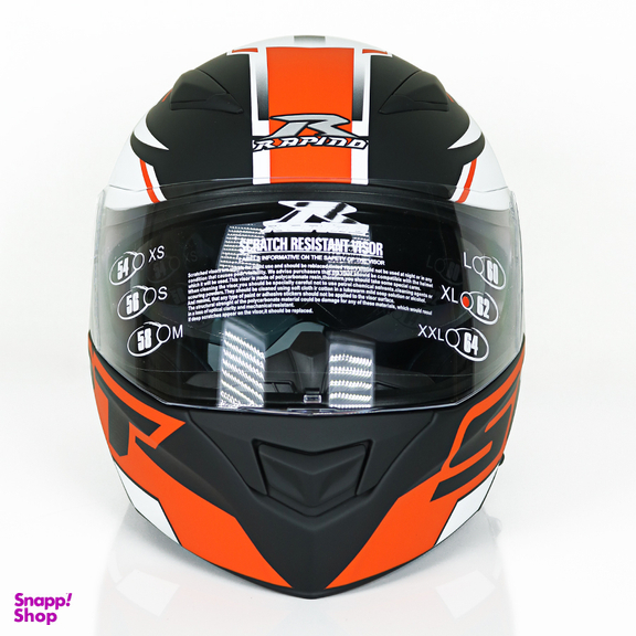کلاه کاسکت راپیدو مدل 950 طرح Orange/SRT به همراه کاور