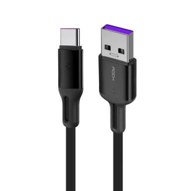 کابل تبدیل USB به Type-C راک مدل S1 طول 1 متر