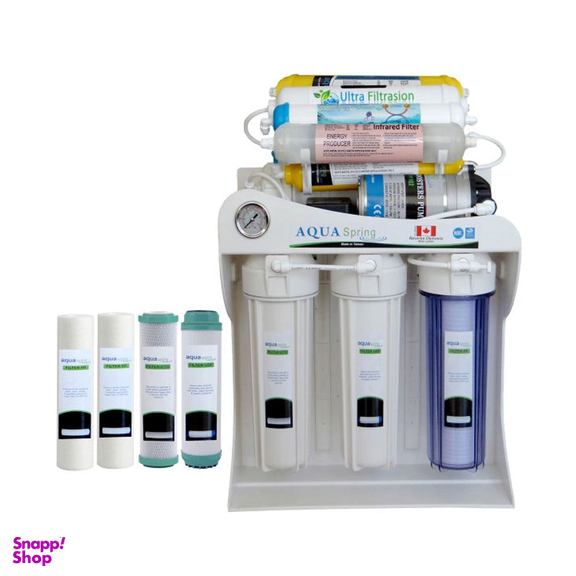 دستگاه تصفیه کننده آب آکوآ اسپرینگ مدل SF4850 به همراه فیلتر مدل 01 بسته 4 عددی