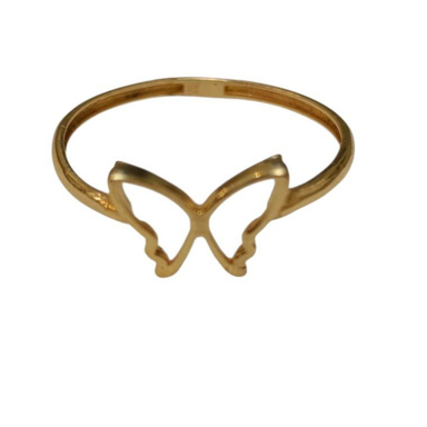 انگشتر طلا 18 عیار زنانه مدل پروانه کد 1404