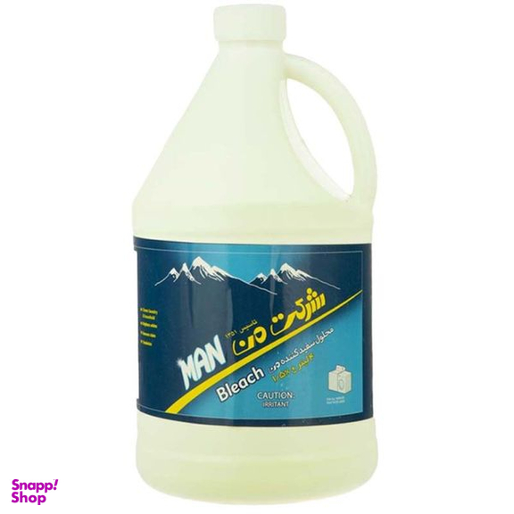 مایع سفید کننده من مدل W4 حجم 4 لیتر بسته 4 عددی