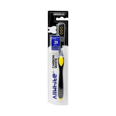مسواک برس متوسط آل وایت مدل Carbon White