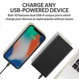 پاوربانک پرومیت مدل BOLT-10.BLACK ظرفیت 10000 میلی آمپر ساعت