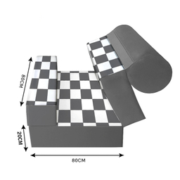 مبل تختخواب شو یک نفره نوپه هوم مدل تشک شو طرح شطرنجی بزرگ کد M1091