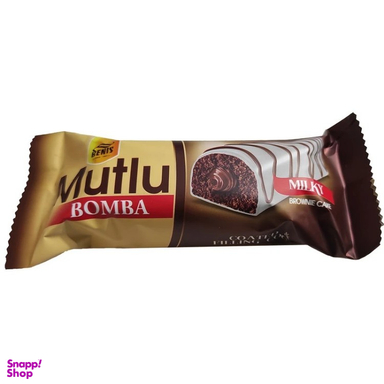 کیک براونی با مغز و روکش کاکائو سفید بنیس وزن 50 گرم