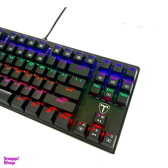 کیبورد مخصوص بازی تی دگر مدل Corvette T-TGK302 Blue Switch