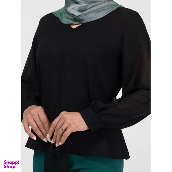 بلوز زنانه برنس مدل غزاله رنگ مشکی