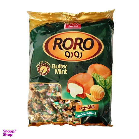 تافی کره ای نعنایی رورو شیرین عسل وزن 800 گرم