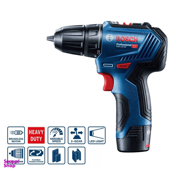 دریل پیچ گوشتی شارژی بوش مدل GSR 12V-30