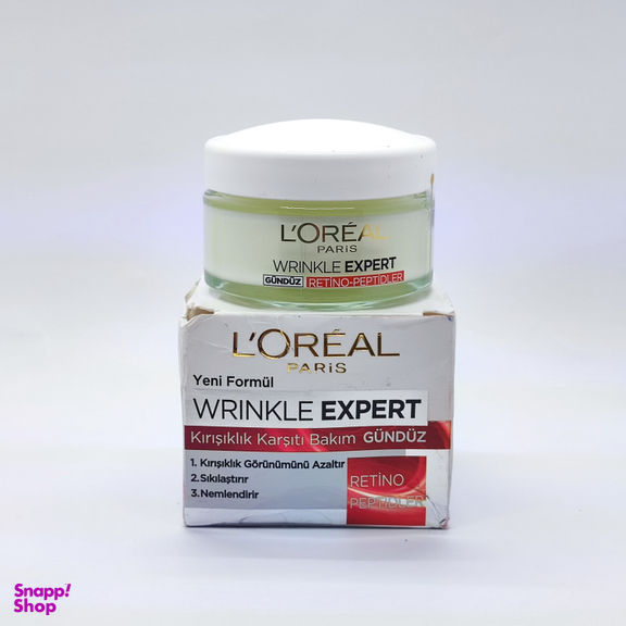 کرم ضد چروک و سفت کننده روز لورآل مدل Wrinkle Expert حاوی رتینول و پپتید حجم 50 میلی لیتر