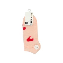 جوراب زنانه مچی پشمی طرح قلب کد 24243