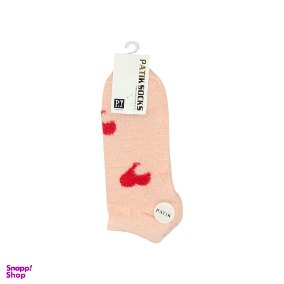 جوراب زنانه مچی پشمی طرح قلب کد 24243