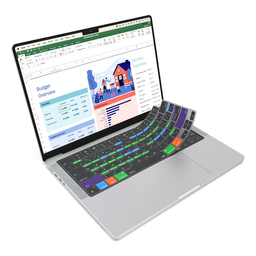 محافظ کیبورد لپ تاپ جی سی پال مدل VerSkin Excel Shortcut