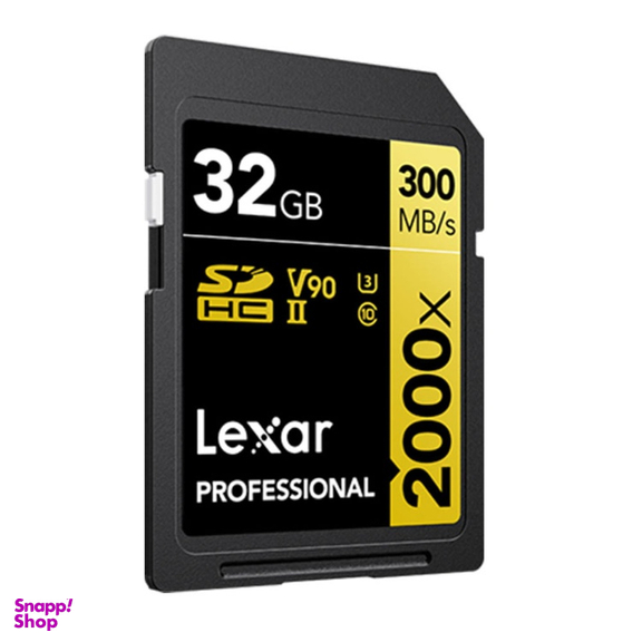کارت حافظه SDXC لکسار مدل GOLD کلاس 10 استاندارد UHS-II U3 سرعت 300MBps 2000X