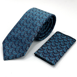 ست کراوات و دستمال جیب لوییس کاوالی طرح بته جقه کد 328