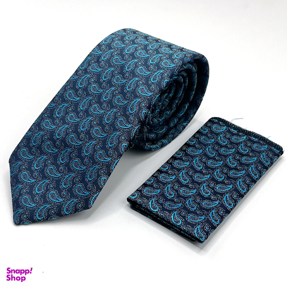 ست کراوات و دستمال جیب لوییس کاوالی طرح بته جقه کد 328