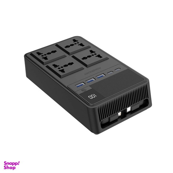 چند راهی برق پاورولوژی مدل Powerology 2500w 4 AC Power Strip PWCUQC029