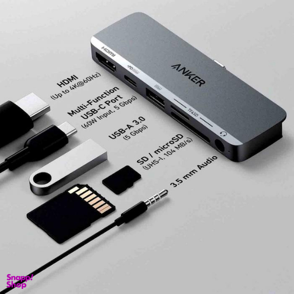 هاب 6 پورت انکر مدل A8363 541 6-in-1 USB-C