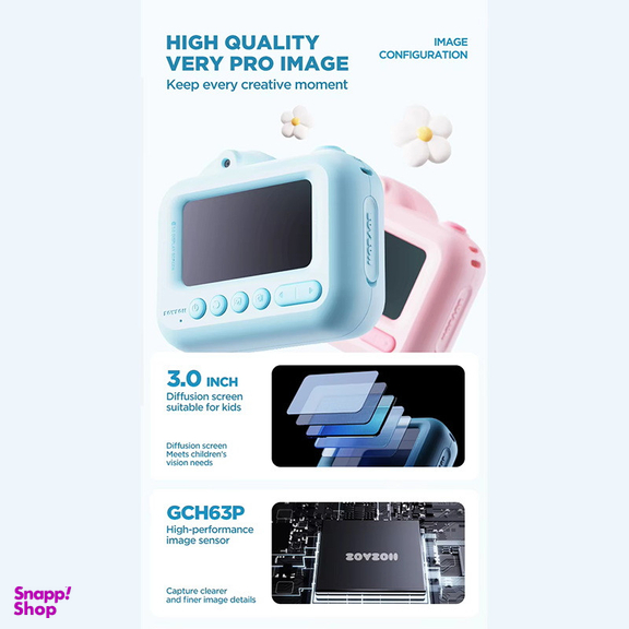 دوربین دیجیتال کودکان زوی زویی مدل E28 RainBow