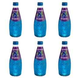 آبمیوه تخم شربتی بلوبری باستلو حجم 300 میلی لیتر بسته 6 عددی