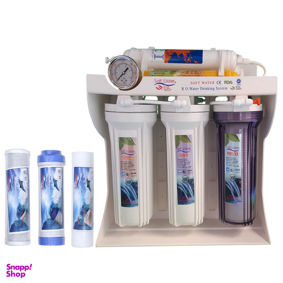 دستگاه تصفیه کننده آب سافت واتر مدل jw-soft-P06 به همراه فیلتر تصفیه آب کد 02 مجموعه 3 عددی