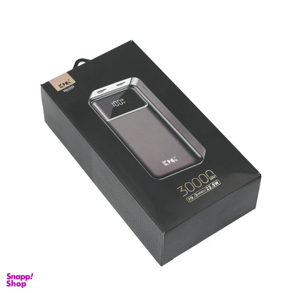 پاوربانک کی پی مدل کینگ پاور کد KPG-302 ظرفیت 30000 میلی آمپر ساعت