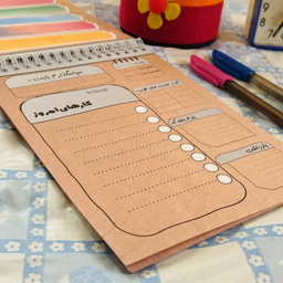 دفتر برنامه ریزی 60 برگ طرح یونیکورن کد 2281