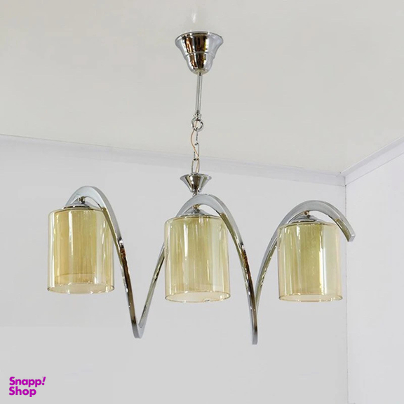 لوستر سه شعله نورهام مدل فنرى ۳