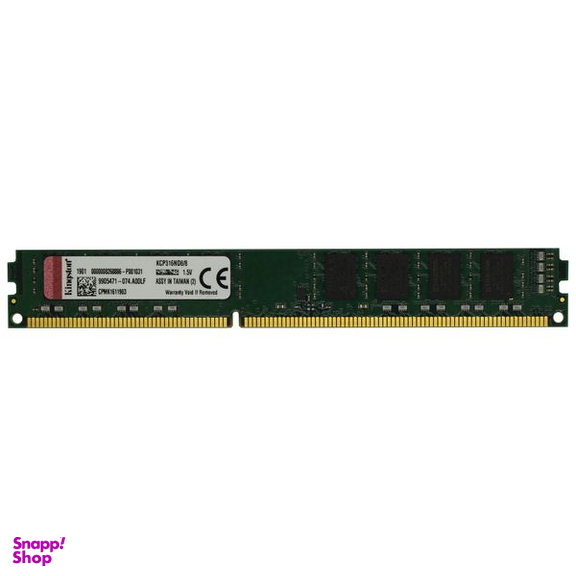 رم دسکتاپ DDR3 تک کاناله 1600 مگاهرتز CL11 کینگستون مدل KCP ظرفیت 8 گیگابایت