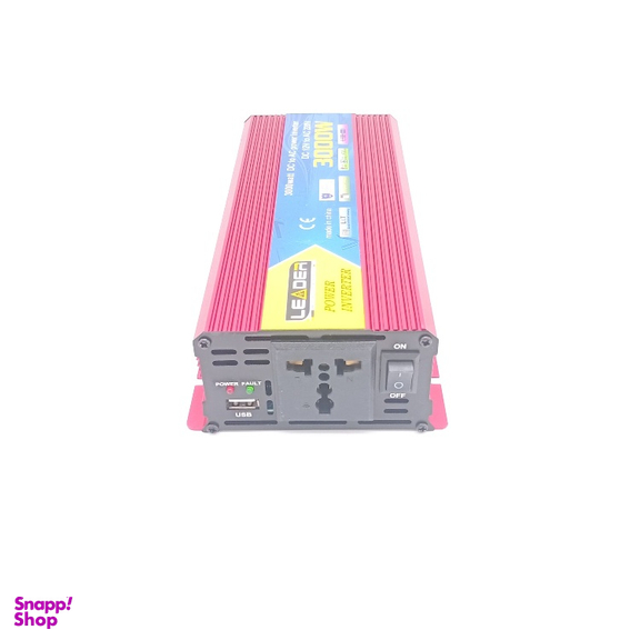 مبدل برق خودرو مدل لیدر 12 به 220 طرح شبه سینوسی ظرفیت 3000 وات