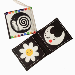 بازی آموزشی انتشارات ماه کوچولو مدل کتاب سیاه و سفید نوزاد