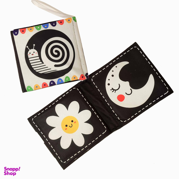 بازی آموزشی انتشارات ماه کوچولو مدل کتاب سیاه و سفید نوزاد