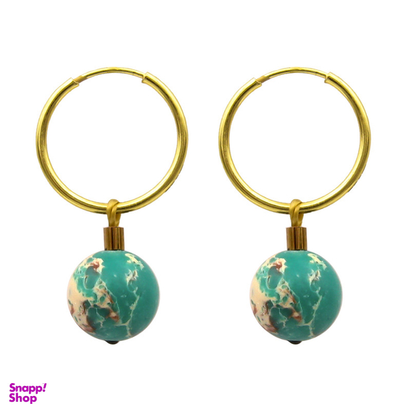 گوشواره طلا 18 عیار زنانه کاپانی مدل ke035