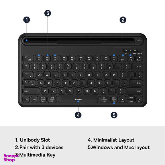 کیبورد بیسوس مدل BS-K02