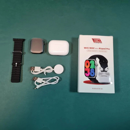 ساعت هوشمند ورنا مدل W45 Max به همراه هندزفری بیسیم مدل Airpod pro