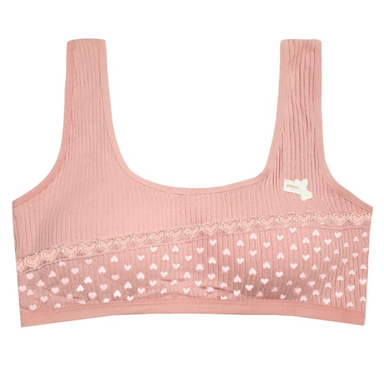 نیم تنه دخترانه مدل قلبی کد 01 رنگ صورتی