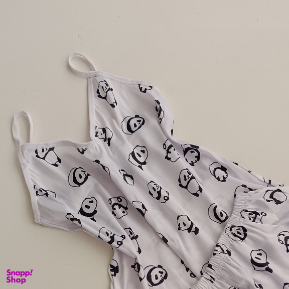 لباس خواب زنانه کد 91 رنگ سفید همراه اسکرانچی