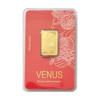 شمش طلا 24 عیار سین سان مدل ونوس کد SN100